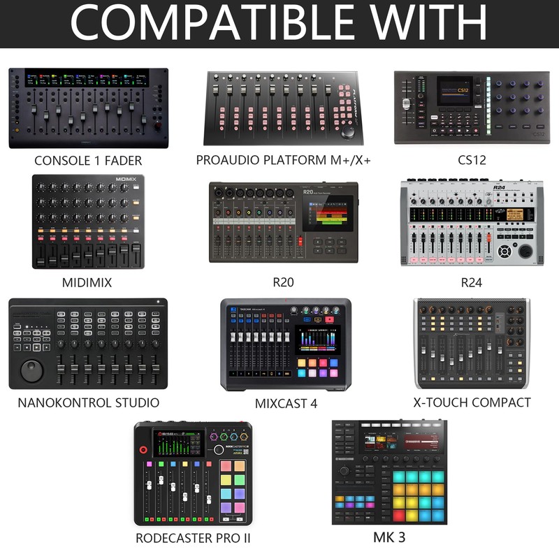 Musiin Audio Mixer Stand for Home Studio Mixer Controller(Three-fold)