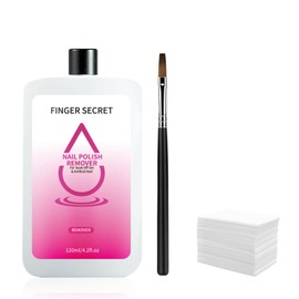 Gel Nail Polish Remover Quick & Easy 120ml/4.2fl.Oz Polish Remover for Nails With UV Gel Nail Pen,20 Packs Of Nail Polish Remover Pads