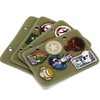 Tiardey Set of Patch Book, 4 Sides, Fold-Down Patch Holder,