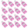 sourcing map Plastic Key Tags with Split Ring Keychain ID
