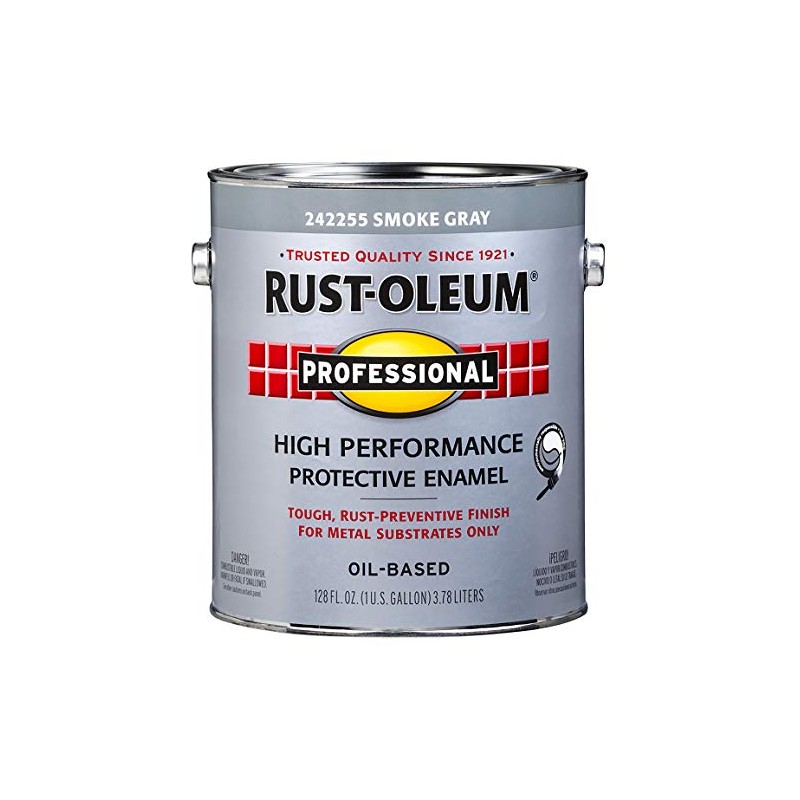 Rust-OLEUM 242255 Professional Gallon Gloss Smoke Gray Protective Enamel