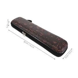 Totority Key Flute Case Hard Shell Storage Bag with Strap Lightweight and Portable Organizer for Wind Instruments for Travel and Daily Use