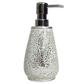 Sweet Home Collection Bathroom Accessories Collection Unique Decorative Beautiful Designs Bath Décor, Lotion Pump/Soap Dispenser, Glamour(Pack of 1)