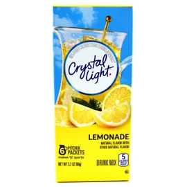 Crystal Light Lemonade Drink Mix (24 Pitcher Packets, 4 Canisters of 6)