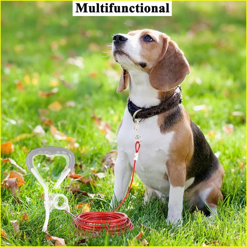 ZENGSUSU Tie Out Cable for Dogs Up to 200lbs, Water