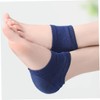 Outanaya 2pairs Breathable Heel Socks Moisturizing Gel Heel Protectors Elastic