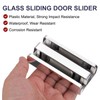 sourcing map Sliding Shower Door Bottom Guide for 1/2 in