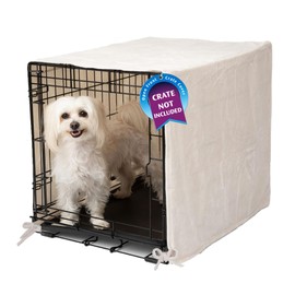 Pet Dreams Dog Crate Cover, Breathable, Dog Kennel Cover, Single Door, Dog Cage Covers for Dog Crates, Fabric Dog Crate Covers (Fits iCrates 18, 24, 30, 36, 42, 48 inches)