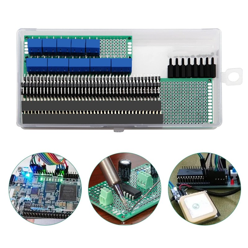 HUAZIZ Pack of 48 PCB Board Kits, 12 Pieces Double-Sided