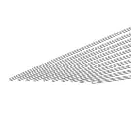sourcing map 304 Stainless Steel Round Rods Bar,1.6mm Diameter 150mm Length for Various Shaft DIY Craft Model Car Plane Ship Pack of 10