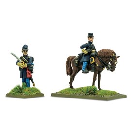Warlord Games Black Powder: Union Officers Standing (Mounted and Foot)- A