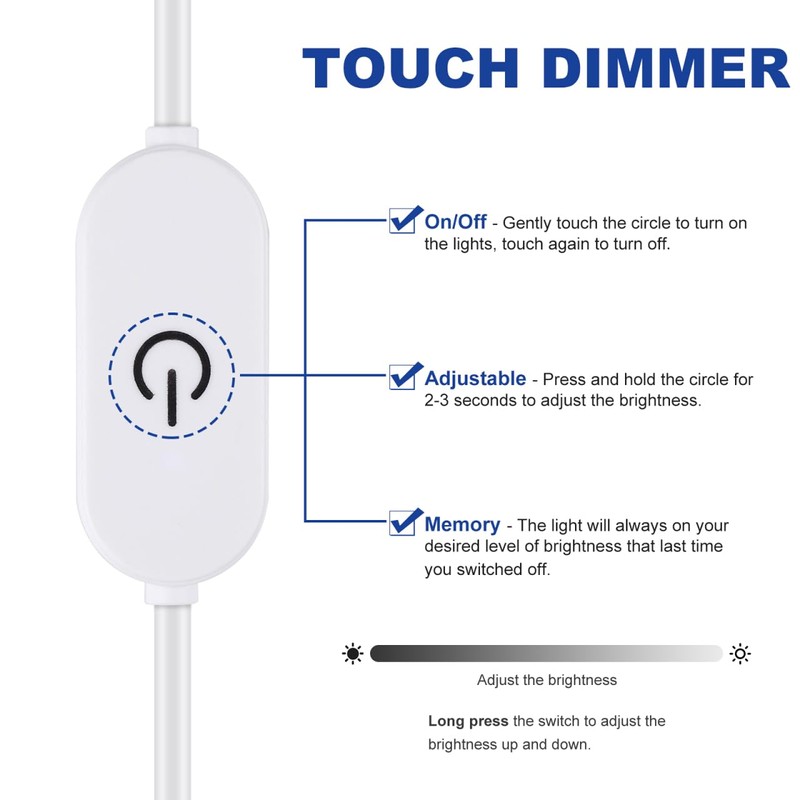Mobestech 2pcs Sewing Machine LED Light Strips Self-Adhesive Strip Lights,