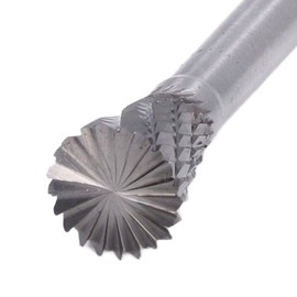 Inverted Cone Burr File, Double Cut Rotary Burr, Inverted Cone Burr File YG8 Alloy N Shape Double Cut Die Grinder Bits for Tool, Drill Mills