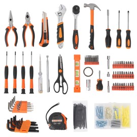 GarveeTech 247 Piece Tool Set, General Home/Auto Repair Tool Kit, Combination Package Mixed Tool Set Hand Tool Kit with Plastic Toolbox Storage Case