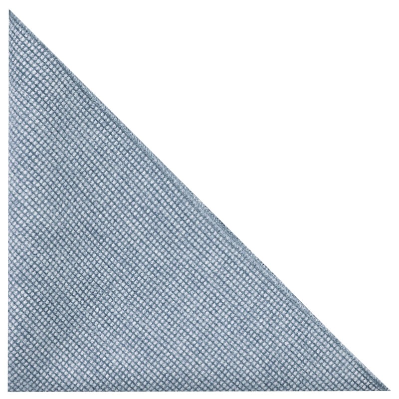 True Blue Waffle Pocket Cuadrado, pañuelo, tweed, Azul / Patchwork,