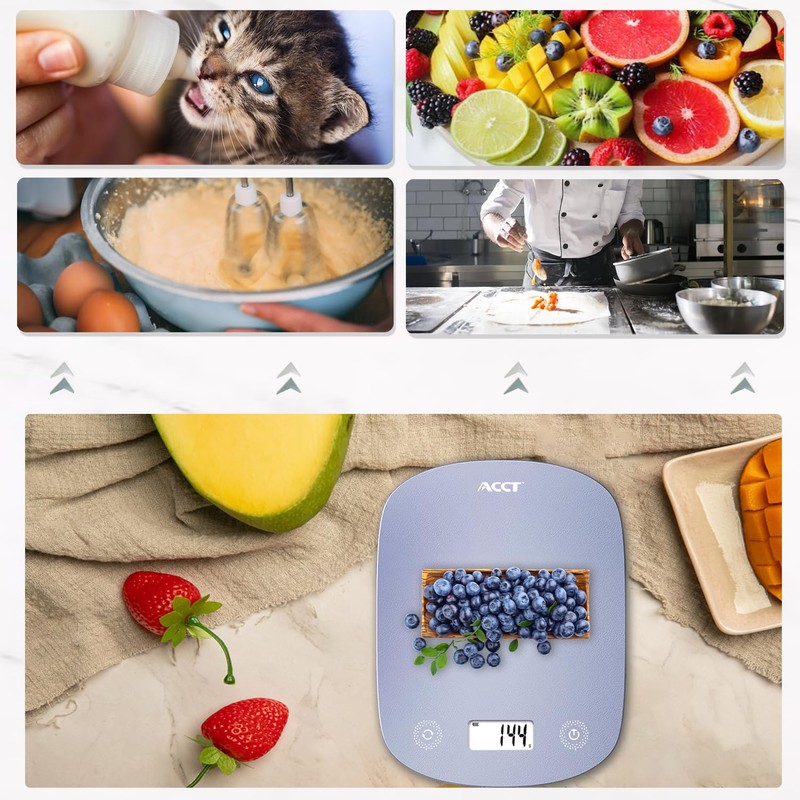 ACCT Digital Food Scale 11lb/0.1oz, Digital Kitchen Scale Weight in