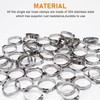Sieqioor 100 Pack 1/2 Inch(17.5mm) PEX Cinch Clamps, Stainless Steel