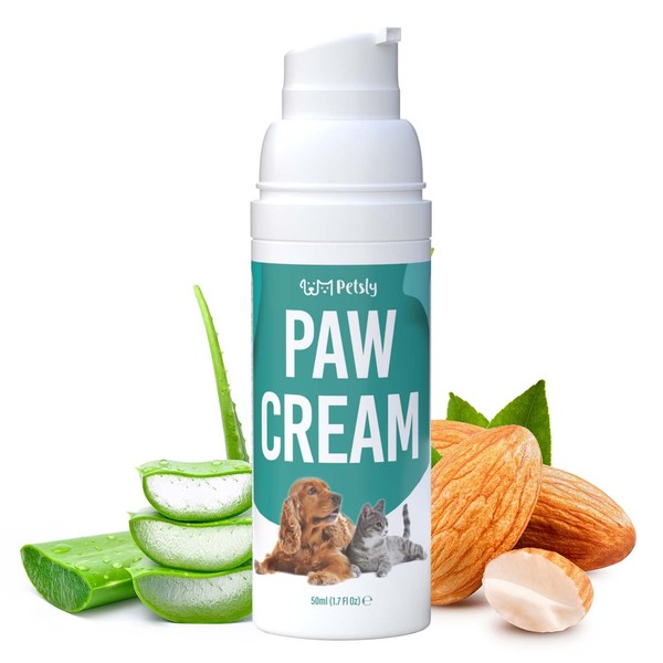 Petsly Paw Balm Dog Care - Paw Protection Dog Paws Care for Soft and Protected Paws, Mild Paw Ointment as Dog Accessories, Paw Protection Dog Winter, Paw Care Dog Cream - 50 ml