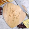 'Friendly Donkey' Wooden Heart Shaped Chopping/Cutting Board (WB00042147)