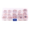 150pcs Metric 15 Sizes Copper Flat Washers Gaskets Assortment Set
