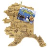 Totally Bamboo Destination Alaska State Shaped Serving and Cutting Board,