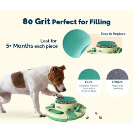 pedgogo File Toy with 4 Non-Slip Pads| Dog Treat Puzzle | Slow Feeder Dog Puzzle Toy