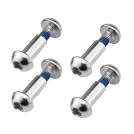Goucrro MTB Rear Shock Absorber Screw 25-86mm Full Suspension Mountain Bike Bolts M8 Semi-Round Hexagon Socket Locking Screws 4 Sets(Silver,44MM)