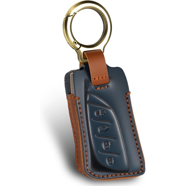 for Lexus Leather Key Fob Cover with Keychain,Leather Key Case