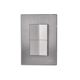 iGoto INOX1010 apagador con de 1.5 módulos, Acero Inoxidable, Color Plata