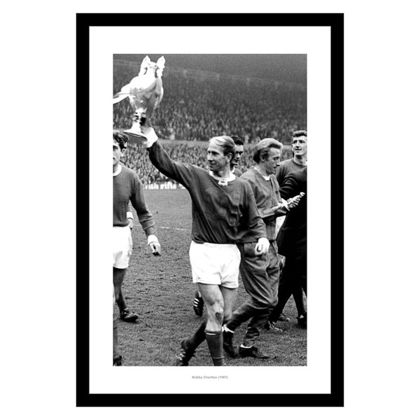 Home of Legends Bobby Charlton Manchester United 1967 Champions Framed 24x16 inch Photo