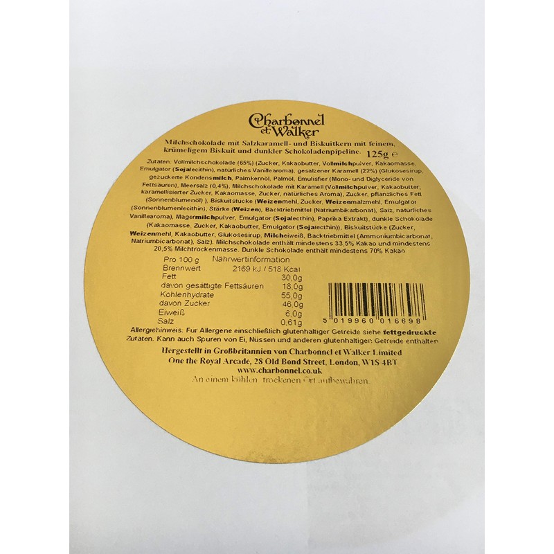 Charbonnel et Walker Sea Salt Billionaire's Shortbread Truffles 125 g