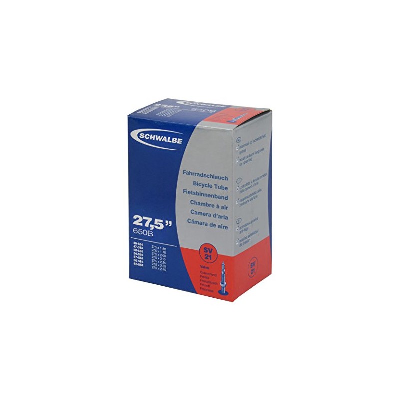 Schwalbe SV21 27.5x1.50 - 2.40inch 650B Presta Inner Tube by