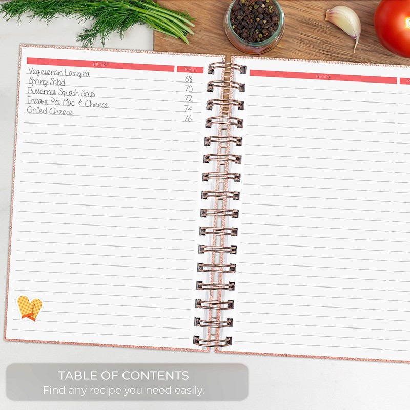 Clever Fox Recipe Book Spiral – Blank Family Cookbook –