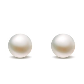 NORBU S925, AAAA+ Round Freshwater Stud Pearl Earrings for Women, Timeless Elegant Gifts for Her Mom Wife, Mothers Day/Wedding Anniversary/Christmas, 5mm