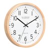 La Crosse Technology 404-53707-INT 12.8-Inch Beech Wood Atomic Analog Wall
