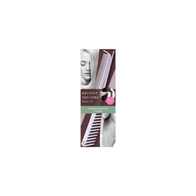 Bess Industry STC-1200PU Purple Straightening Comb (1 Piece)