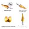 HSS Step Drill Bit Set - 3PCS 1/4" Hex Shank