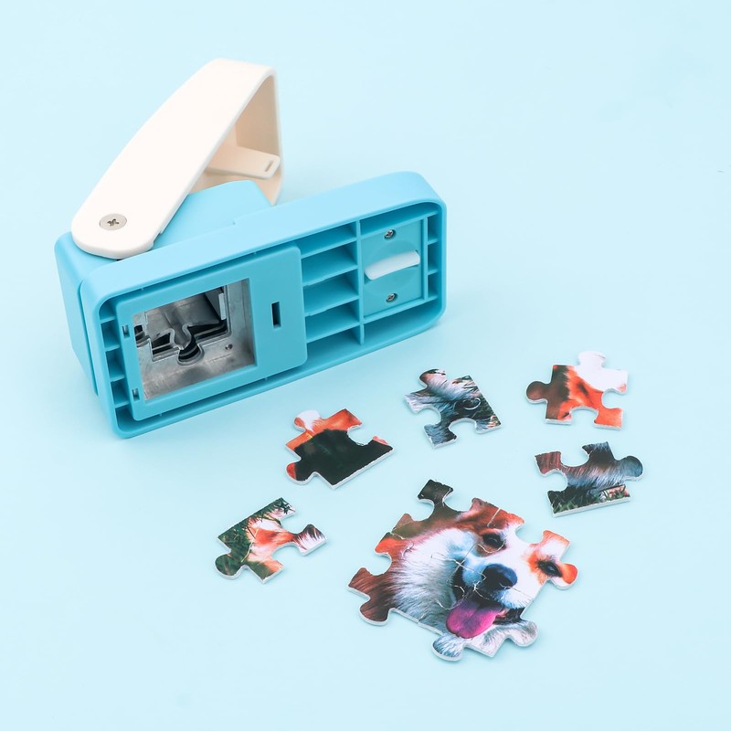 OTCRAFT Puzzle Maker Machine Cutter,Blue Jigsaw Puzzle Making Machine with