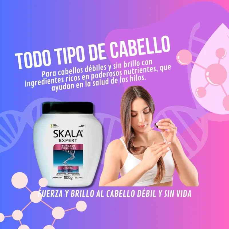Mascarilla Skala 2en1 Bomba De Vitaminas Sos 1000g