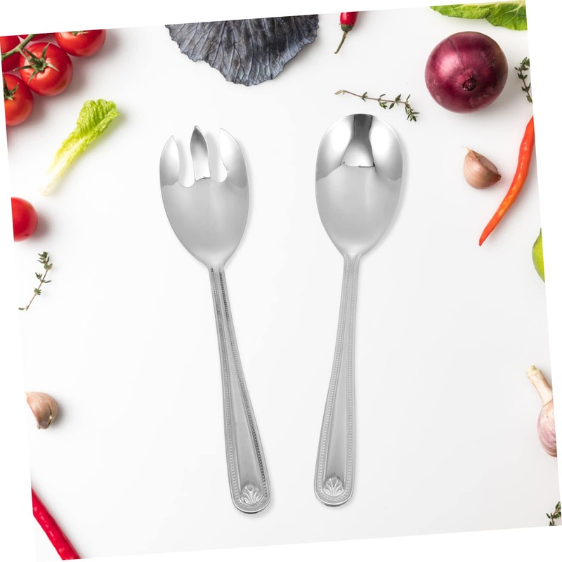 COLLBATH Elegant Salad 2pc Set Stainless Steel Compact Easy to
