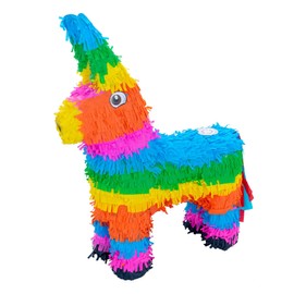 Fax Potato Donkey Pinata | Party Accessory Decoration | 40 x 13 x 55cm - Green, Red, Yellow