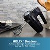 BLACK+DECKER 5 Speed Electric Hand Held Mixer, HELIX beaters, Whisk,