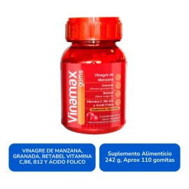 Suplemento en gomitas Vinamax Vinagre de manzana de Vinamax gums x 240g