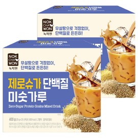 Nokchawon Zero Sugar Protein Misugaru, 400g, Pack of 2