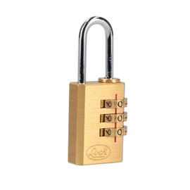 Lock 10CA Candado de combinación programable para maleta, latón, 20 mm