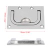 X AUTOHAUX 76x57mm Boat Floor Locker Hatch Lift Flush Ring