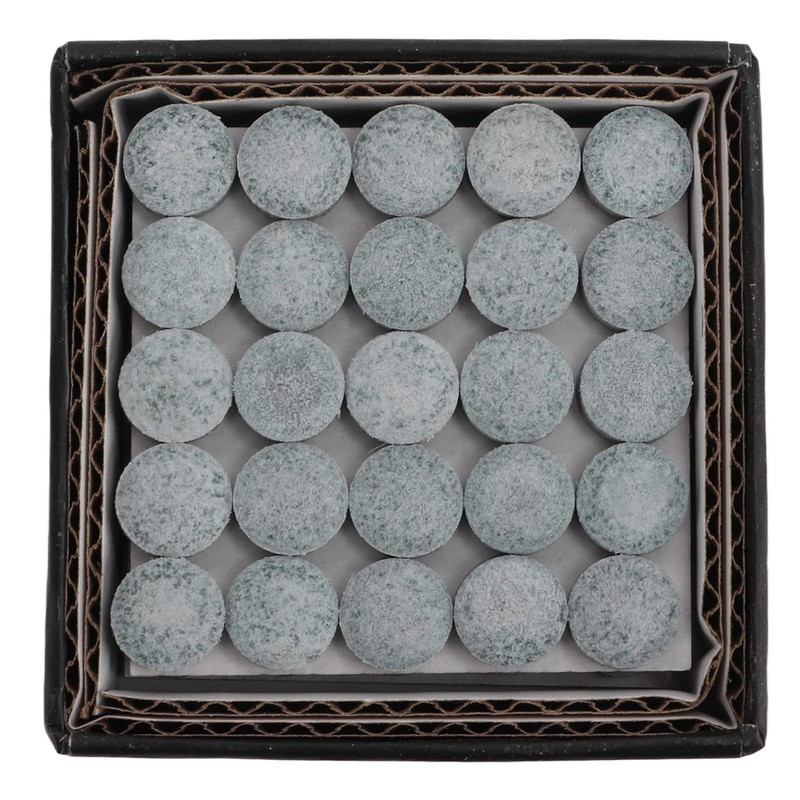 9.5-11 mm Medium Hard Cue Tips - 50 Pieces Leather