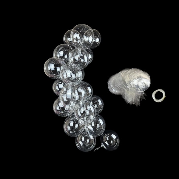 Small Clear Balloons, 100pack 8inch Mini BoBo Balloons Crystal Clear