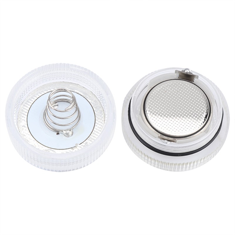 10pcs/ Set Round Waterproof LED Candle Light Submersible Remote Control(Warm