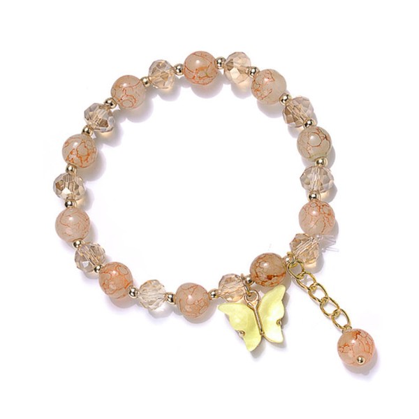 Crystal Butterfly Bracelet for Women Girls Cute Butterfly Charm Bracelet